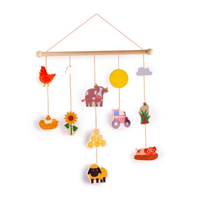 Imagen del producto de Tidlo: Adorno decorativo para pared, diseño de granja
