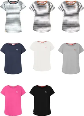 Produktbild von DERBE HAMBURG W-03-TSFL-ROBBENSCHNUTE Damen T-Shirt, Größe:S, Farbe:Black