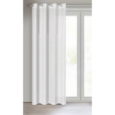 Produktbild von Gardine SIBEL weiß champagner 140x250 cm  Ösen Ösenvorhang