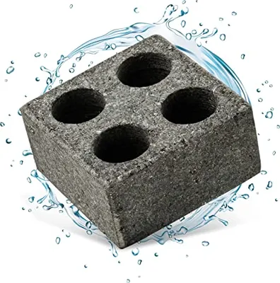 Produktbild von LoWell® Sauna Aufguss Stein - Sauna Zubehör für den idealen Sauna Aufguss mit Mentholkristallen - Verdampfer Stein für ätherische Öle - Vierfach-Kammer