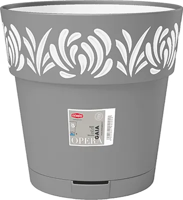 Produktbild von Blumentopf GAIA GRAU/WEISS 30 cm