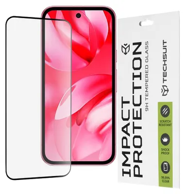 Zdjęcie produktu dla Techsuit 111D Cover Full Glass szkło hartowane do Google Pixel 9a - czarne