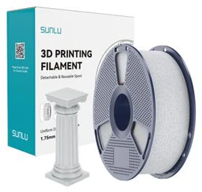 Image de Filament PLA Sunlu High-Speed Marble, 1,75 mm, 1 kg - Couleur : Oreo