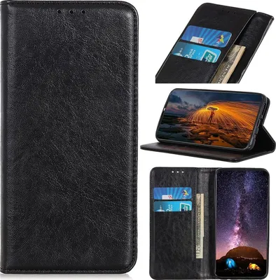 Produktbild von Mobigear Classic Elegance  POCO X4 GT Hülle Klapphülle Geldbörse - Schwarz