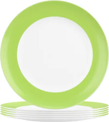 Produktbild von Seltmann Weiden Liberty Pure Colors Frühstücksteller ø 22,5 cm 6er Set - Lime Green