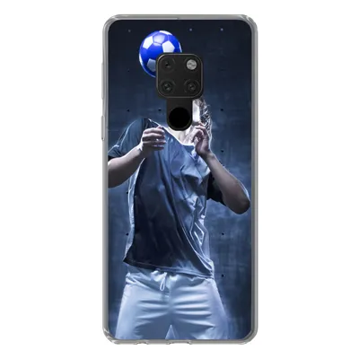 Produktbild von MuchoWow® Handyhülle Schutzhülle Hülle für Huawei P40 Lite Hochbegabter Fußballer Silikon Softcase Handy Hülle - Handy