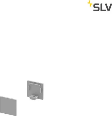 Produktbild von SLV 1000478 GRAZIA 10 Endkappe für GRAZIA Aufbauprofil standard 2 Stk. flache Ausführung alu