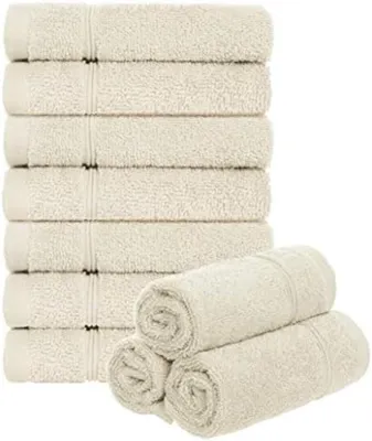 Produktbild von PromoHome® Set von 10 Frottee-Waschlappen – Extra saugfähig und weich – 30x30 cm