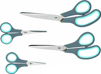 Produktbild von SCHEREN SET 4-tlg. aus Edelstahl Scherenset Textilschere Bastelschere Schere Stoffschere Haushaltsschere Handarbeitsschere 26