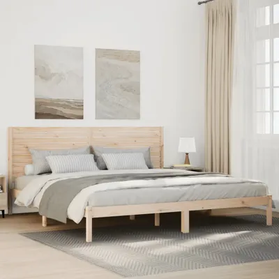 Zdjęcie produktu dla Maison Exclusive - Dłuższe łóżko bez materaca, 200x220 cm, lite drewno