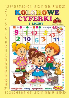 Image de Kolorowe cyferki i liczby - książka edukacyjna z naklejkami dla dzieci