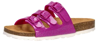 Produktbild von Lico Bioline Glitter Pantoletten in Übergrößen Pink [D2C]560322 große Damenschuhe