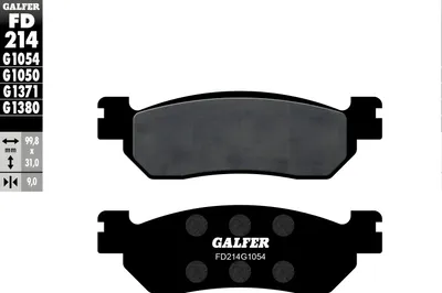 Immagine prodotto di Set pastiglie freno Galfer FD169G1054 e FD214G1054 semi-metalliche anteriori e posteriori per Italjet Jupiter 250 cc