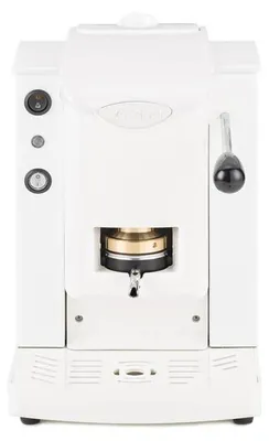 Image de Faber Slot Plast Basic - Machine à café avec presse-dosette en laiton - Structure en métal blanc et façade en polycarbonate blanc