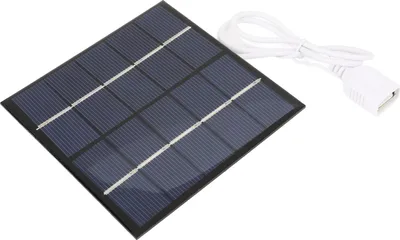 Immagine prodotto di caricatore a pannello solare portatile da 1,2 W 5 V per banca di potenza del telefono, batteria da 3,7 V, silicio policristallino