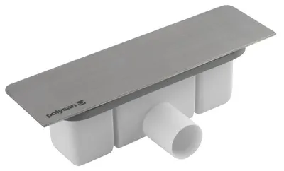 Produktbild von KAZUKO Duschwannensiphon, DN40, Edelstahl-Abdeckung