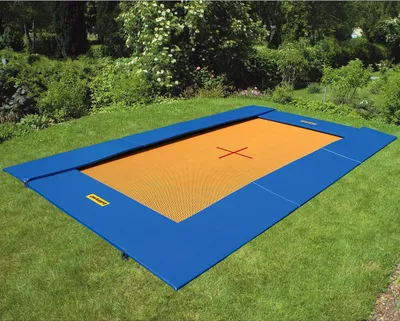 Produktbild von Eurotramp Bodentrampolin, 464x281 cm, Master, Blau