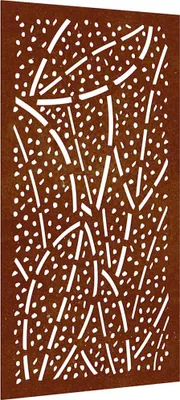 Image de vidaXL Décoration murale de jardin 105x55 cm Design de feuilles en acier corten