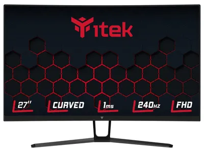 Produktbild von Gebogener Monitor – 27 Zoll – 240 Hz – 1 ms – Full HD – VA-Panel – Gaming-Monitor