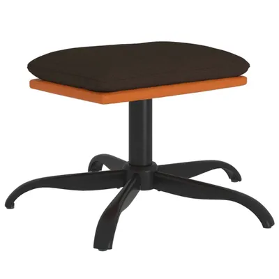 Produktbild von Fußhocker Braun 60x60x36 cm Stoff und Kunstleder