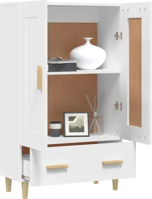 Obrázok produktu pre vidaXL Vysoká doska biela 70x31x115 cm Drevo