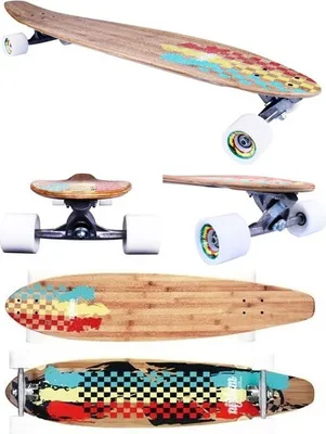 Produktbild von Nijdam 42" Kicktail Longboard Bambus II