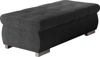 Produktbild von MIRJAN24 Polsterhocker Orkan Groß, Moderne Sitzhocker vom Hersteller, Holzkonstruktion, 120x60x39 cm (Farbe: Majorka 03)