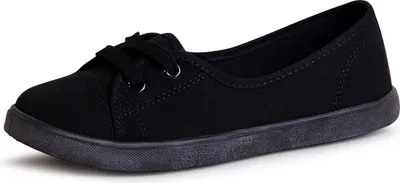 Produktbild von topschuhe24 1873 Damen Halbschuhe Ballerina, Farbe:All Black, Größe:36 EU
