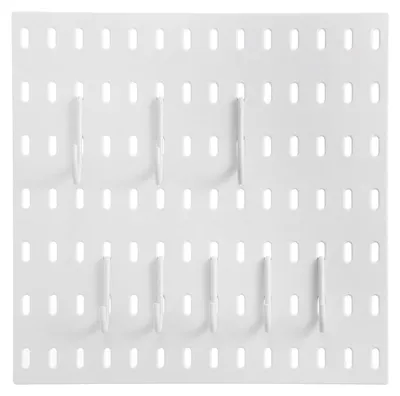 Produktbild von Omgoods – Wandorganizer-Set mit Lochwand, bestehend aus 1 Paneel und 8 Zubehörteilen – Modulares Aufhängesystem