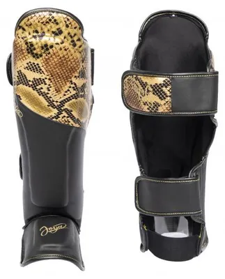 Produktbild von Joya Snake Schienbeinschützer - Skintex - Schwarz / Gold - S