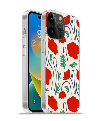 Produktbild von MuchoWow® Handyhülle Schutzhülle Hülle für Apple iPhone 14 Pro - Softcase Blumen - Rose - Muster Silikon Softcase Handy Hülle - Umschlag