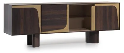 Productafbeelding van Elegant, bruin houten sideboard in moderne stijl