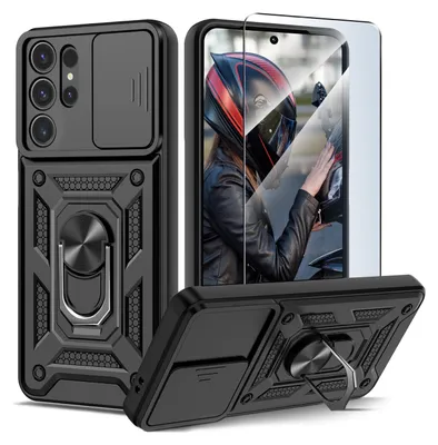 Produktbild von Etui für Samsung S25 Ultra PANCERNE SLIDE RING CASE + GLAS 9H