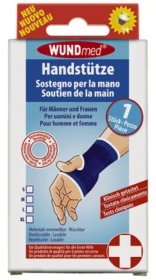 Produktbild von WUNDmed Handgelenkbandage Handstütze Gr. M blau 1 St.