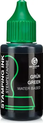 Image de Encre pour tampons encreurs et tampons auto-encreurs sans huile, verte, 30 ml