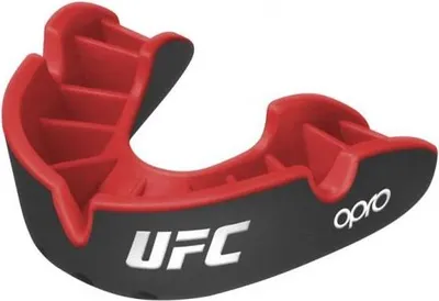Image de Protège-dents Opro Ufc Silver Superior Fit - Noir / Rouge