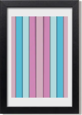 Produktbild von Bild 20x30 MDF-Rahmen, Wandkunst Farbige Streifen