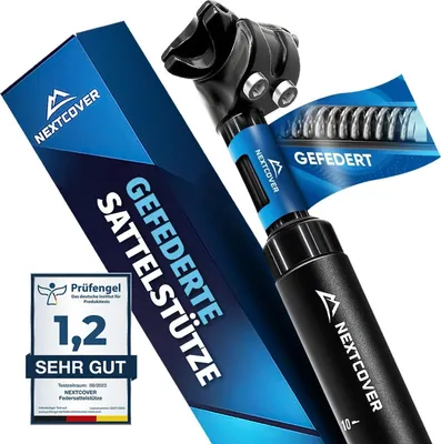 Produktbild von NEXTCOVER® Sattelstütze gefedert - Das Original - mit 27.2mm Durchmesser und [Comfort-Spring] Technologie I gefederte Sattelstütze