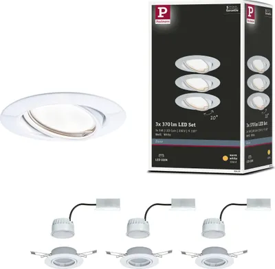 Produktbild von Paulmann LED Einbauleuchte Base Basisset schwenkbar