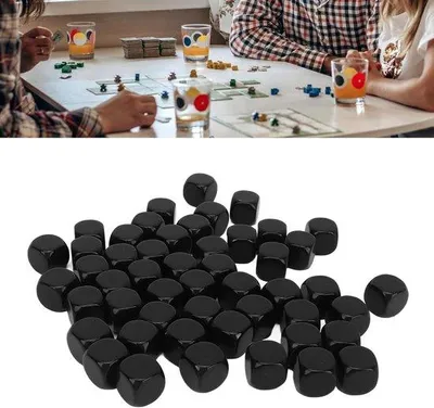 Produktbild von 16cm schwarze Kunststoffwürfel