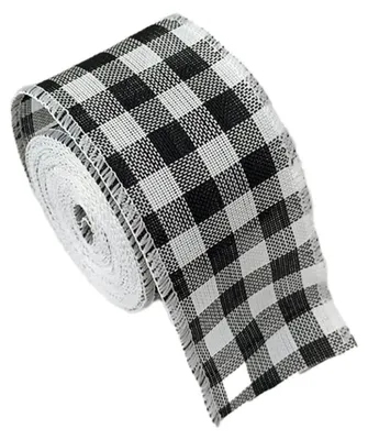 Produktbild von Juteband, 4 cm breit, 6 m lang - Geschenkband - Weihnachtsband - Geschenkverpackung - Basteln - 15 verschiedene Designs erhältlich
