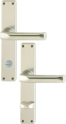 Produktbild von HOPPE Langschild-Garnitur  London  Aluminium Neusilber 113/202SP - 6675391