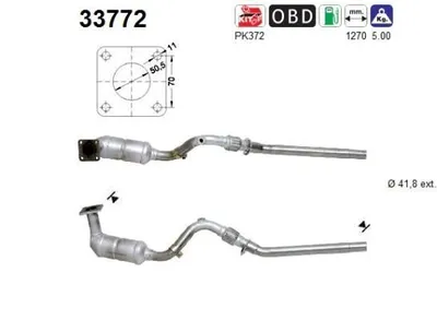 Produktbild von AS Katalysator Kat für VW POLO (6N2) 33772
