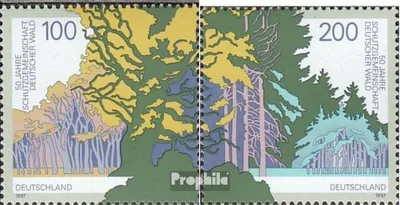 Produktbild von Briefmarken BRD (BR.Deutschland) 1997 Mi 1918-1919 (kompl.Ausg.) FDC 50 Jahre Schutzgemeinschaft Deutscher Wald
