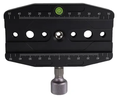 Image de Pinces de fixation pour appareil photo à fixation rapide en alliage d'aluminium de 110 mm pour trépied et monopode