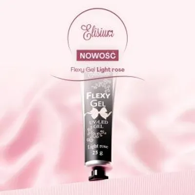 Zdjęcie produktu dla Elisium Flexy Gel 25G Light Rose - Żel Do Paznokci, Łatwa Aplikacja