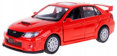 Imagen del producto de Modelo a escala 1:36, Subaru WRX STI 2010, color rojo