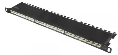 Produktbild von Good Connections Patchpanel 19' 24Port 0,5HE CAT6a STP schwarz