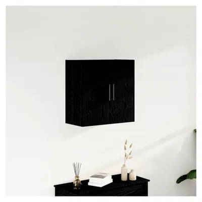 Produktbild von Wandschrank aus schwarzer Eiche, 60 x 31 x 60 cm, Holzwerkstoff