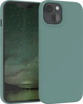 Produktbild von EAZY CASE Silikonhülle für Apple iPhone 13 Silikon Backcover Schutz in Grün